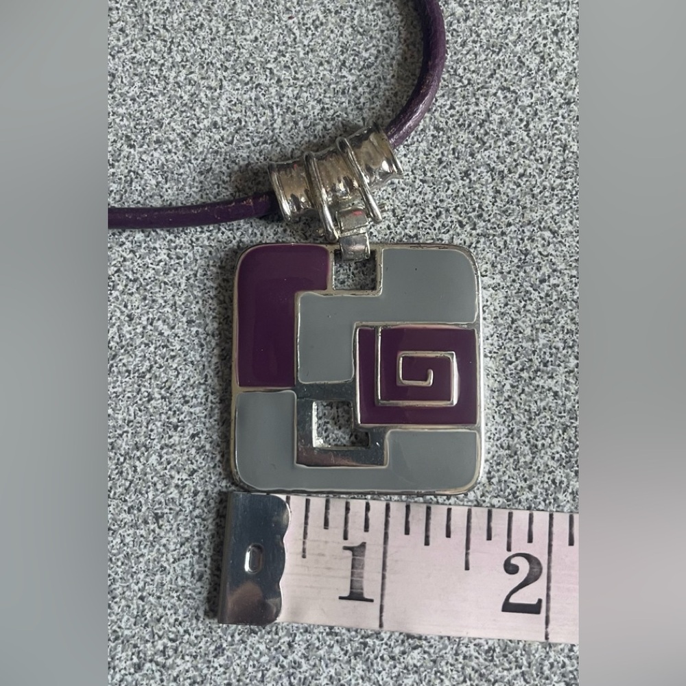 Purple & Grey Rope Necklace - Picture 7 of 9